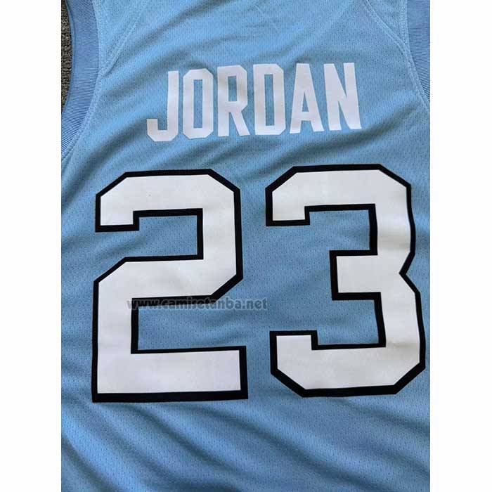 Camiseta NCAA North Carolina Tar Heels Michael Jordan NO 23 Azul